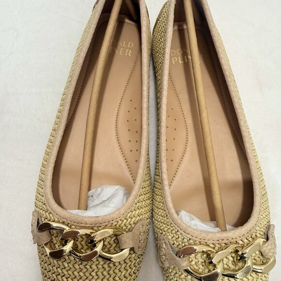 Donald Pliner Women's Raya Woven Ballet Flat Beige Size 10 - Picture 6 of 12